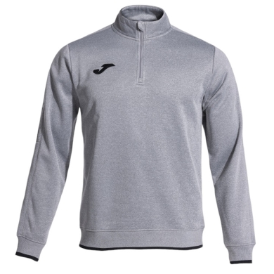 Joma Pullover Olimpiada Sweatshirt (Half-Zip, 100% Polyester) grey Men's