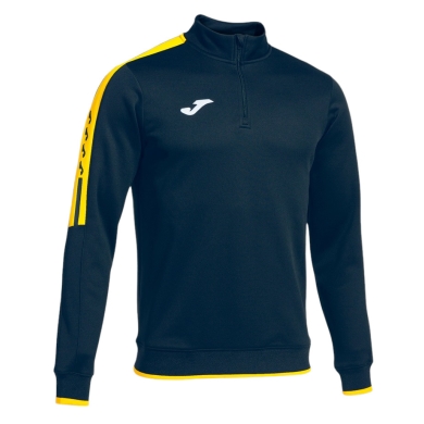 Joma Pullover Olimpiada Sweatshirt (Half-Zip, 100% Polyester) navy blue/yellow Men's