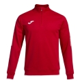 Joma Pullover Olimpiada Sweatshirt (Half-Zip, 100% Polyester) red Men's