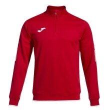 Joma Pullover Olimpiada Sweatshirt (Half-Zip, 100% Polyester) red Men's