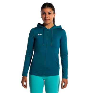 Joma Sport Hooded Jacket Sculpture II Teal Green Ladies