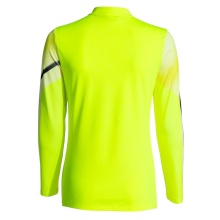 Joma Elite XI Running Long Sleeve Shirt (Sweatshirt, Half-Zip) Fluorescent Yellow/Black Ladies