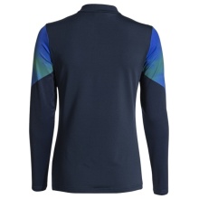 Joma Elite XI Running Long Sleeve Shirt (Sweatshirt, Half-Zip) navy blue/fluorescent green ladies