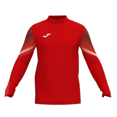 Joma Elite XI Long Sleeve Running Shirt (Sweatshirt, Half-Zip) red/white Ladies