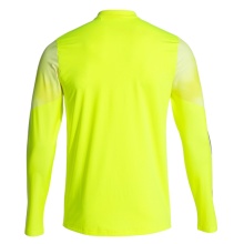 Joma Elite XI Long Sleeve Running Shirt (Sweatshirt, Half-Zip) Fluorescent Yellow/Black Men's