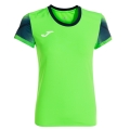 Joma Elite XI Running Shirt (quick-drying, breathable) fluorescent green/navy blue Ladies