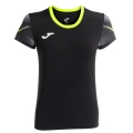 Joma Elite XI Running Shirt (quick-drying, breathable) black/neon yellow Ladies