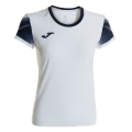 Joma Elite XI Running Shirt (quick-drying, breathable) white/navy blue Ladies