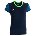 Joma Elite XI Running Shirt (quick-drying, breathable) navy blue/fluorescent green Ladies