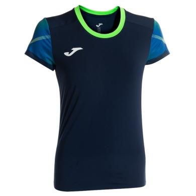 Joma Elite XI Running Shirt (quick-drying, breathable) navy blue/fluorescent green Ladies