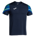 Joma Elite XI Running Shirt (quick-drying, breathable) navy blue/fluorescent green Men's