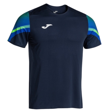 Joma Elite XI Running Shirt (quick-drying, breathable) navy blue/fluorescent green Men's