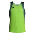 Joma Running Tank Top Elite XI (sleeveless) fluorescent green/navy blue men's