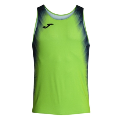 Joma Running Tank Top Elite XI (sleeveless) fluorescent green/navy blue men's