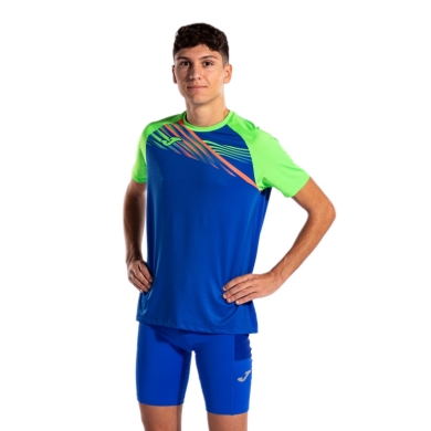 Joma Elite X Running Shirt (optimal freedom of movement, lightweight) royal blue/green men's