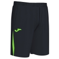 Joma Sports Shorts Bermuda Championship VII (100% Polyester) short black/neon green Men