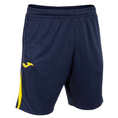 Joma Sports Shorts Bermuda Championship VII (100% Polyester) short navy/yellow Men