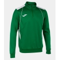 Joma Pullover Championship VII Sweatshirt (Half-Zip, Fleece Lining) Green/White Men