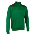 Joma Pullover Championship VII Sweatshirt (Half-Zip, Fleece Lining) Green/Red Men