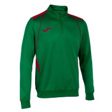 Joma Pullover Championship VII Sweatshirt (Half-Zip, Fleece Lining) Green/Red Men