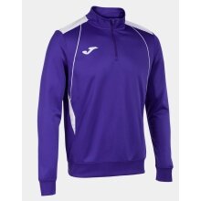 Joma Pullover Championship VII Sweatshirt (Half-Zip, Fleece Lining) purple/white Men