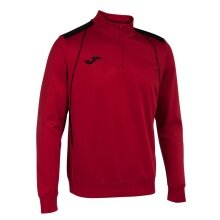 Joma Pullover Championship VII Sweatshirt (Half-Zip, Fleece Lining) red/black Men