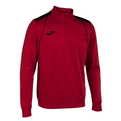 Joma Pullover Championship VII Sweatshirt (Half-Zip, Fleece Lining) red/black Men