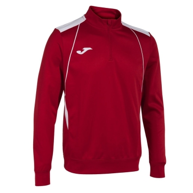 Joma Pullover Championship VII Sweatshirt (Half-Zip, Fleece Lining) red/white Men