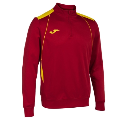 Joma Pullover Championship VII Sweatshirt (Half-Zip, Fleece Lining) red/yellow Men