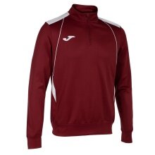 Joma Pullover Championship VII Sweatshirt (Half-Zip, Fleece Lining) burgundy/white Men