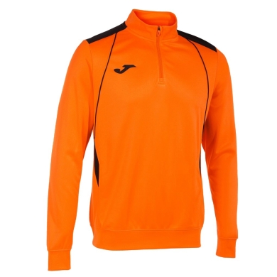 Joma Pullover Championship VII Sweatshirt (Half-Zip, Fleece Lining) orange/black Men