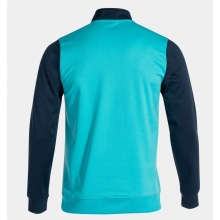 Joma Pullover Winner Sweatshirt (1/2 Zip, 100% Polyester) turquoise/navy Men