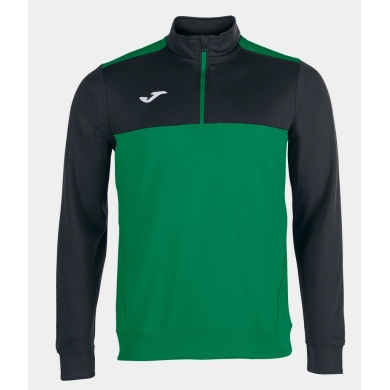 Joma Pullover Winner Sweatshirt (1/2 Zip, 100% Polyester) green/black Men