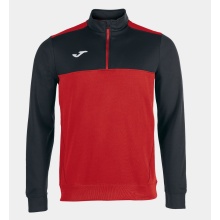 Joma Pullover Winner Sweatshirt (1/2 Zip, 100% Polyester) red/black Men