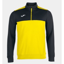 Joma Pullover Winner Sweatshirt (1/2 Zip, 100% Polyester) yellow/black Men