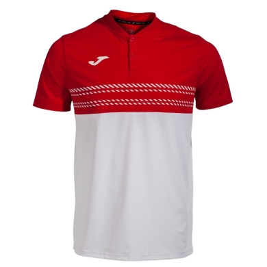 Joma Tennis Polo Smash (elastic, breathable) white/red men's