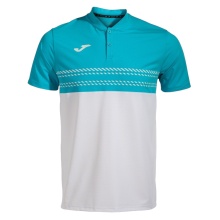 Joma Tennis Polo Smash (elastic, breathable) white/blue men's