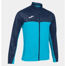 Joma Tennis Jacket Montreal turquoise/navy blue Men