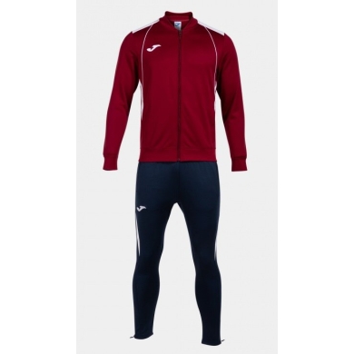 Joma Tracksuit Championship VII (Jacket and Trousers) Burgundy/White/Navy Men