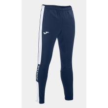 Joma Training Pants Championship IV (elastic waistband with drawstring) long navy blue/white Men