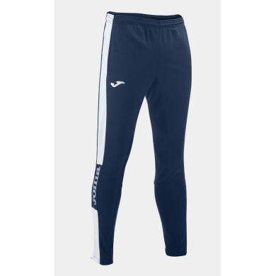 Joma Training Pants Championship IV (elastic waistband with drawstring) long navy blue/white Men