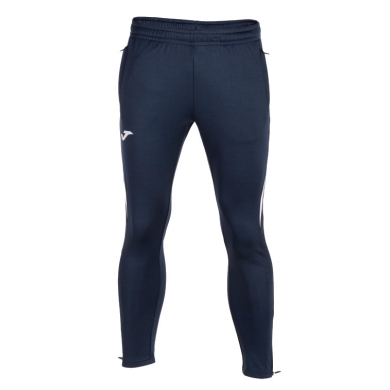 Joma Training Pants Championship VII (100% Polyester) long navy blue/white Men