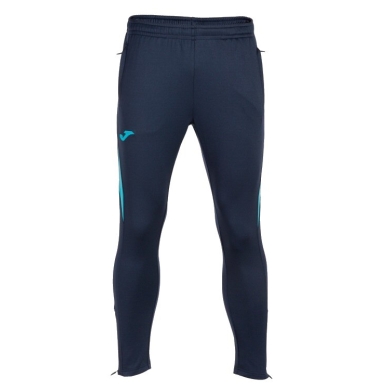 Joma Training Pants Championship VII (100% Polyester) long navy/turquoise Men