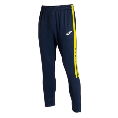 Joma Olimpiada Training Trousers (durable, breathable) long navy blue/yellow Men's