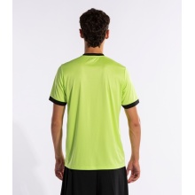 Joma Tennis T-shirt Court (V-neck) lime green/black Men