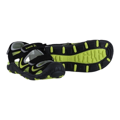 Kamik Sandal Hike (Velcro) black/lime Kids