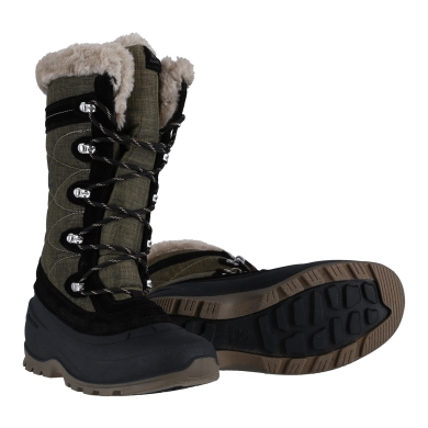 Kamik Winter Boots Snovalley 4 (Suede, Waterproof) Olive Green Women