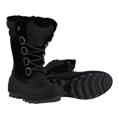 Kamik Winter Boots Lauren (Leather, Waterproof) - Made in Canada - Black Women