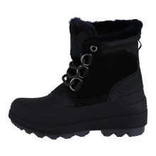 Kamik Winter Boots Lauren Low (Leather, Waterproof) - Made in Canada - Black Women