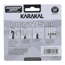 Karakal Overgrip Point Air 0.75mm blue 3-pack